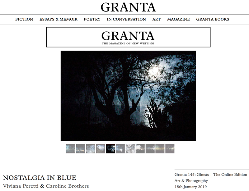 My series Nostalgia in blue published by GRANTA in the UK. Don't miss Caroline Brothers' touching essay.