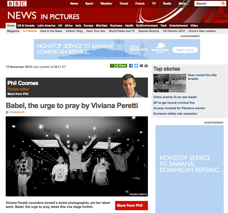Babel, the Urge to Pray, my four-years long photographic journey into religious communities in New York, featured in BBC.