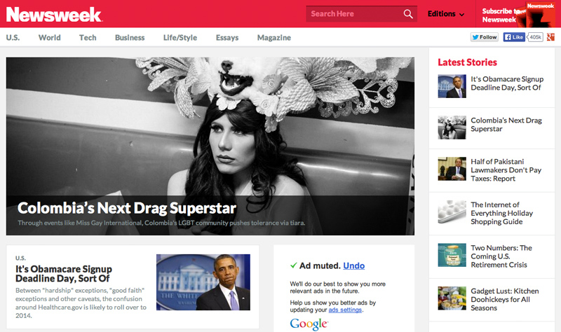 Colombia's Next Drag Superstar about Colombia’s biggest Drag Pageant featured on Newsweek, US.