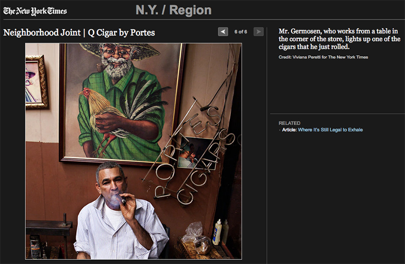 A smoky business in New York featured in The New York Times.