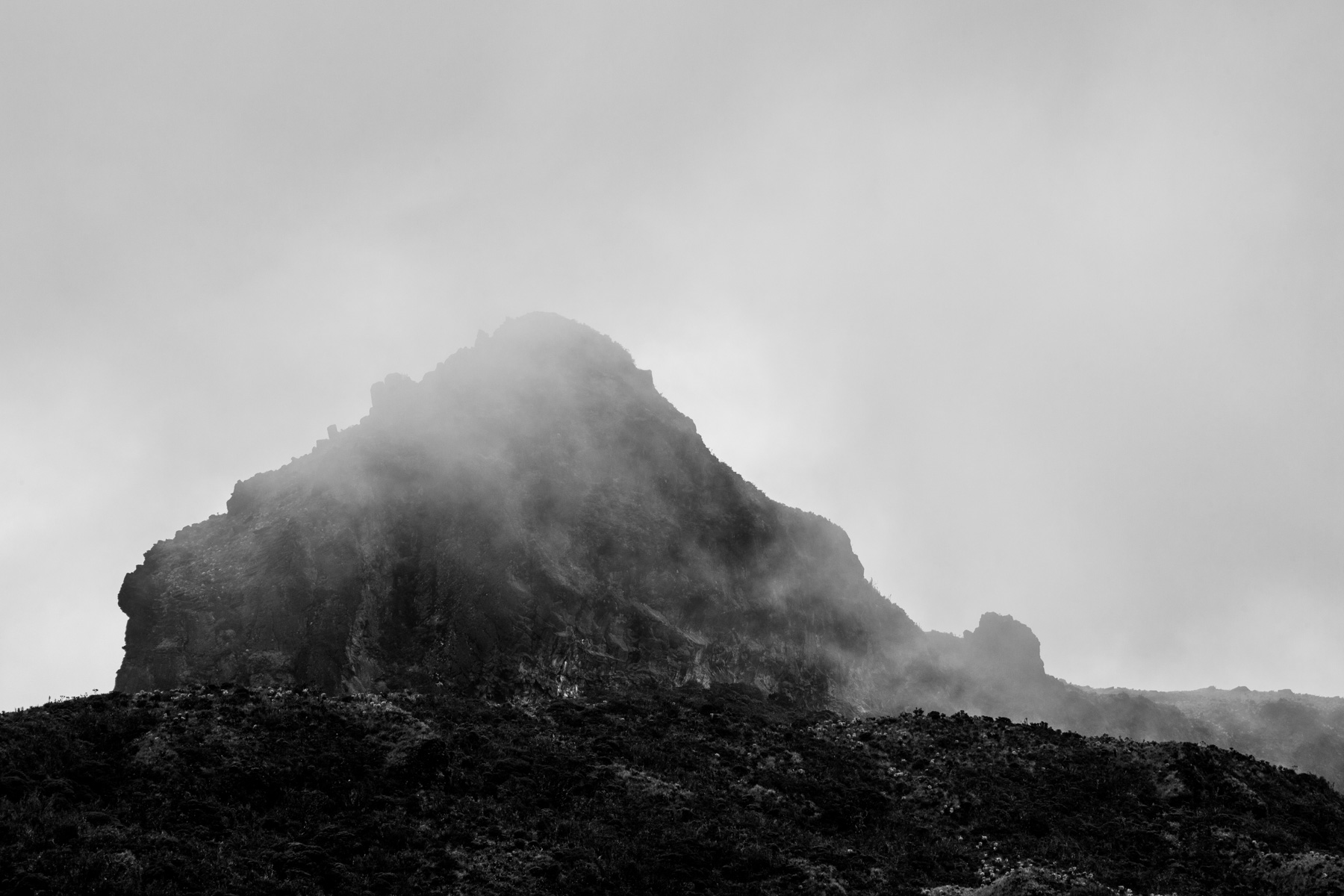 Indigenous Legacy A mountain in the Páramo de Pisnos that belongs to the Nasa indigenous community and it is considered a sacred place from the entire community. Cauca region, Colombia, January 2019.