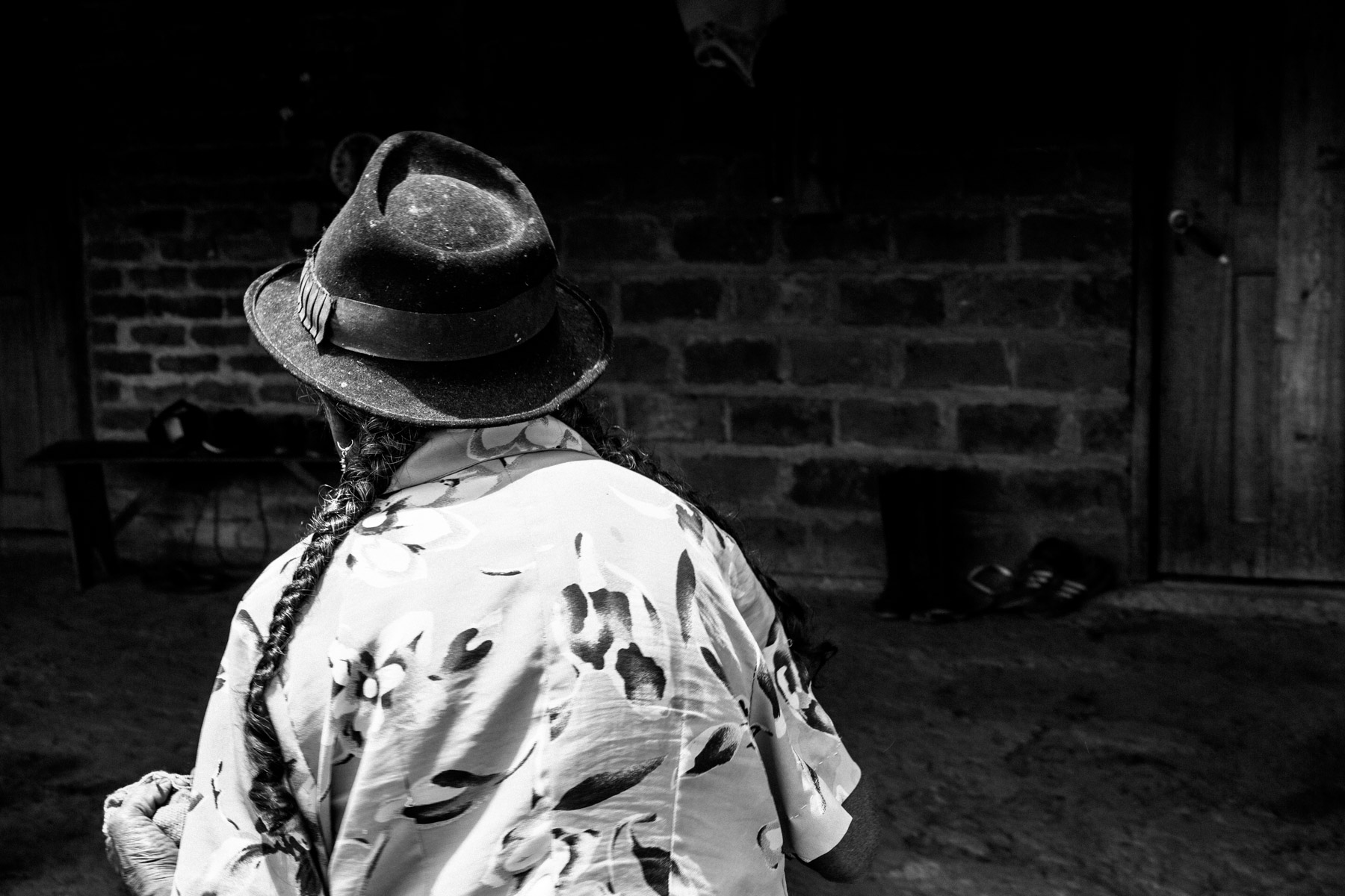 Mujeres Tejedoras, Nasa Rosalia Ul Musicue (78 años), La Primicia, Resguardo San Francisco. Cauca, Colombia, Agosto 19, 2018.